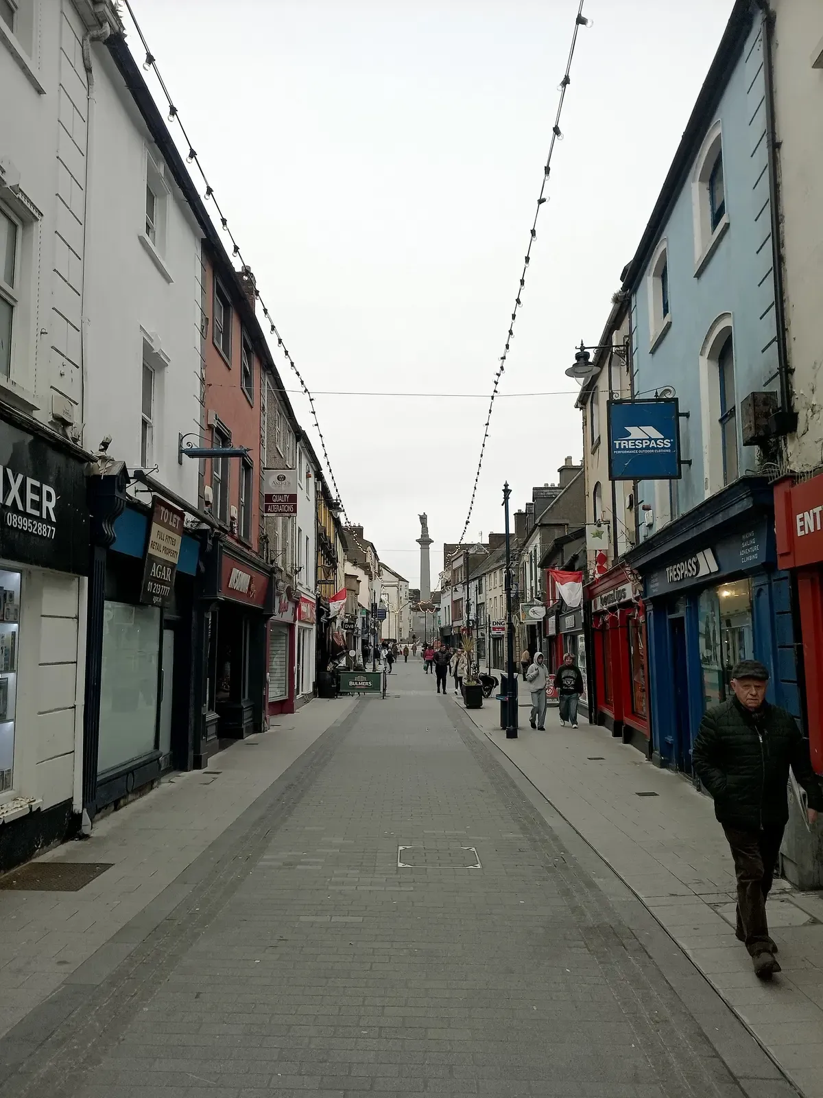 O'Connell Street in Ennis town centre, a stop on a day trip from Dublin to Cliffs of Moher, County Clare, Ireland